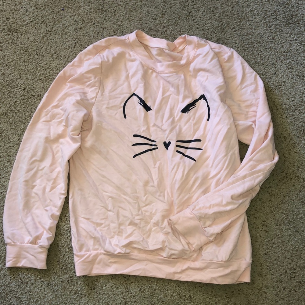 Pink Cat Sweater
